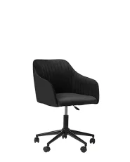 Desk Chair VENICE Velvet Black_732364