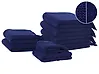 Handtücher 9er Set ATIU Baumwollfrottee Marineblau