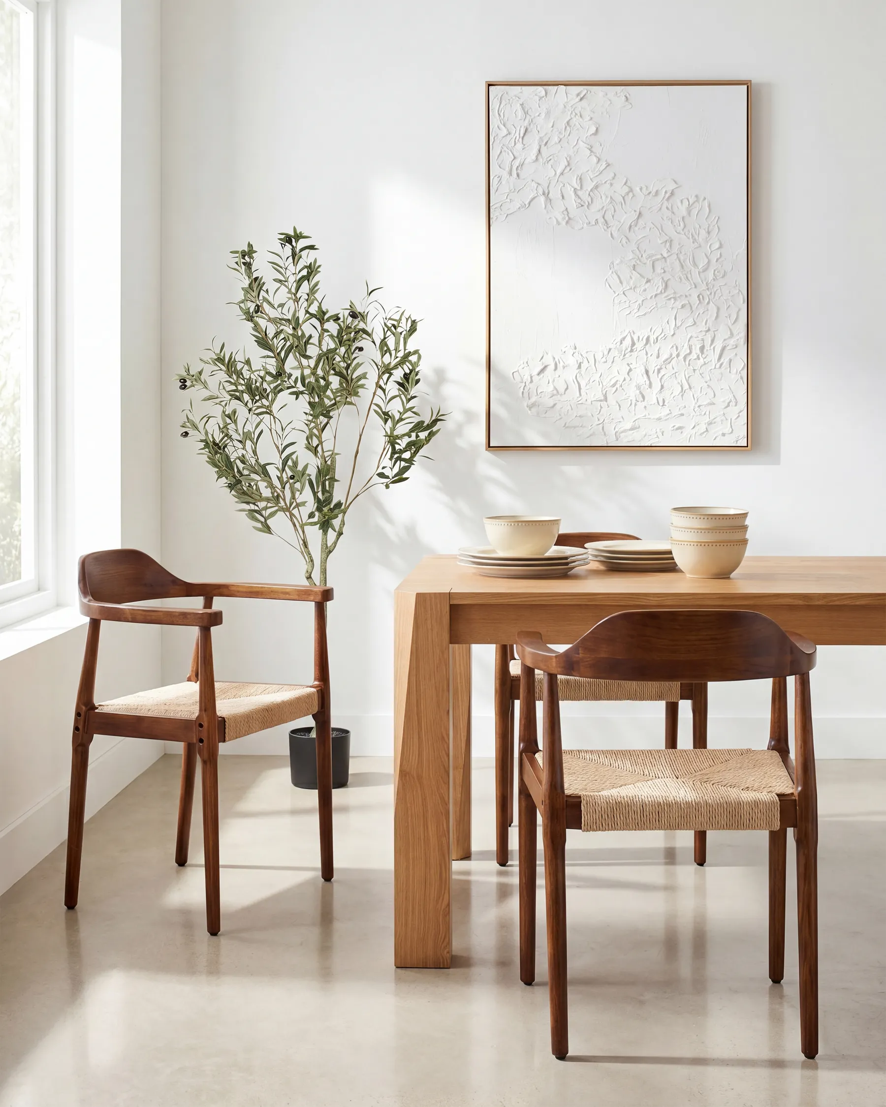 Lot de 2 chaises de salle à manger OAKDALE Bois Marron foncé/beige_985729