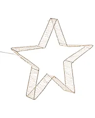 Set od 2 božićne ukrase LED ITALLA 30/38 cm Zvijezda Zlato_1163744