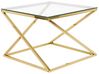 Coffee Table BEVERLY Glass Gold