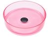 Aufsatzwaschbecken TOLOSA ⌀ 36 cm Mineralwerkstoff Rosa