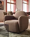 Sessel JULE Stoff Braun