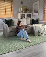 Rug KORDEA Green 200 x 300 cm Wool_1190491