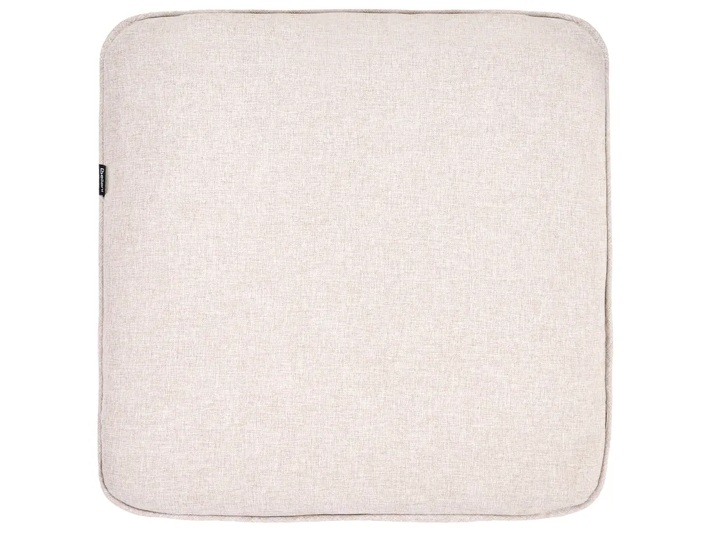 Lounge Set mit Tisch 4-Sitzer CALASCIO Metall Hellbeige_1071425