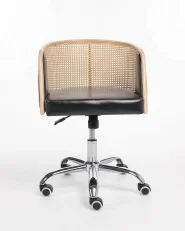 Desk Chair ELKHART Faux Leather Black_1169260