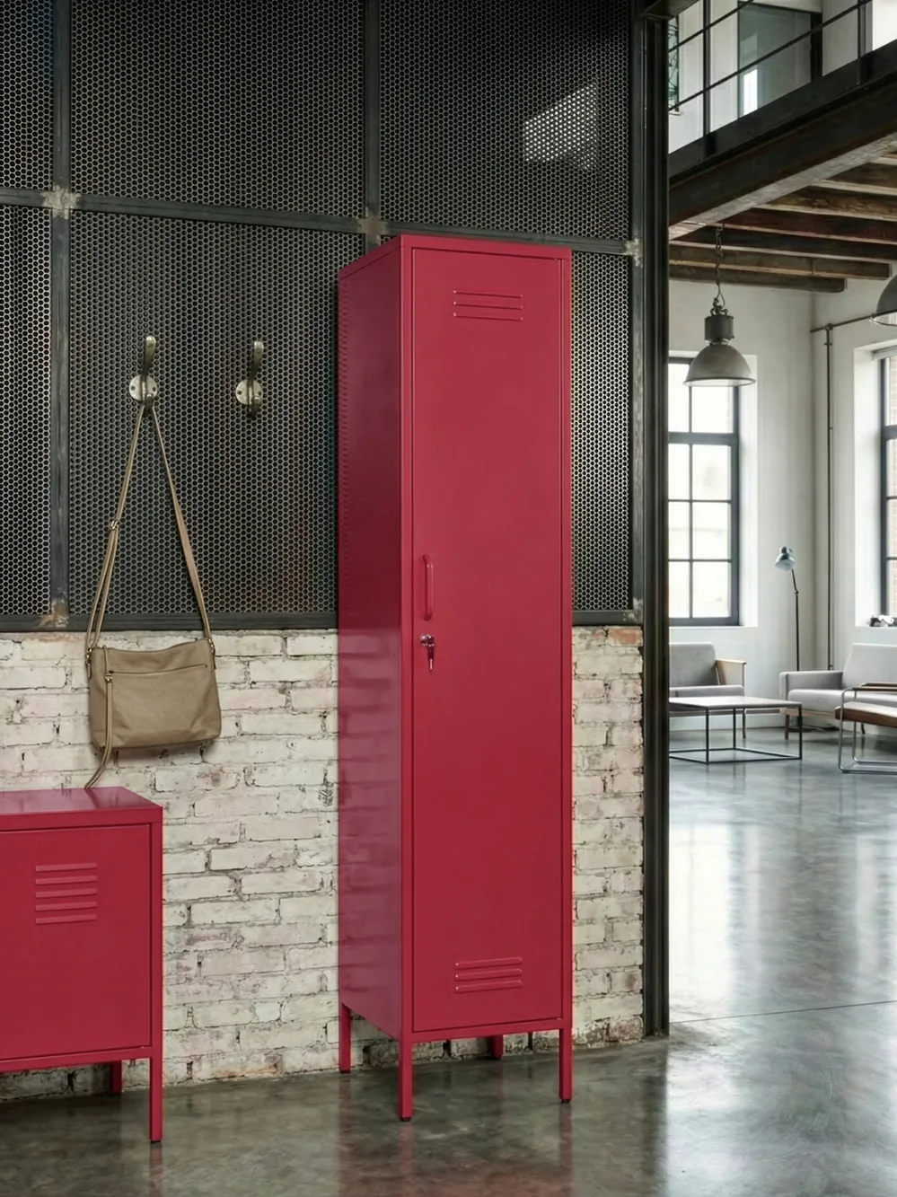 Storage Unit FROME Metal Red_1043447