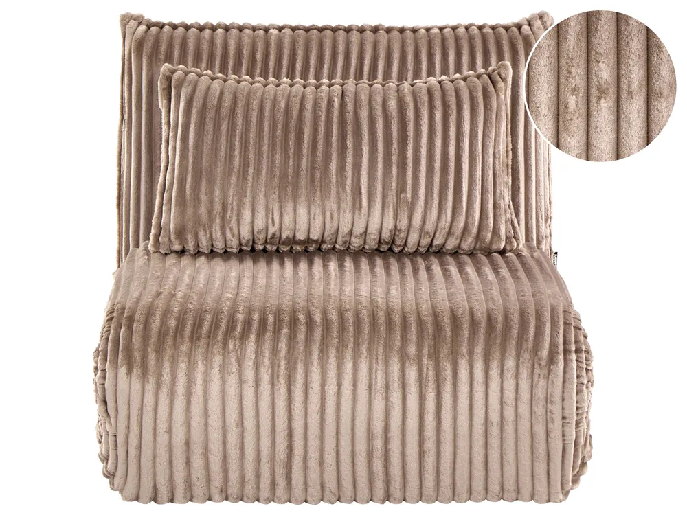 1-Sitzer Schlafsofa LYSEKIL Cord Hellbraun