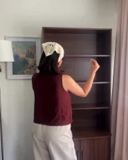 Bücherregal mit 4 Ebenen BRADLEY 180 cm Dunkelbraun_1085815