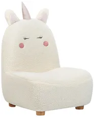 Kindersessel Einhorn LULEA Bouclé Cremeweiß_886924