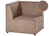 Eckmodul LEMVIG Cord Dunkelbeige linksseitig