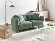 Sofa 3-Sitzer EKENES Stoff Hellgrün_1074197