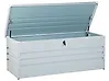 Aufbewahrungsbox CEBROSA 165 cm 70 cm Metall Hellgrau