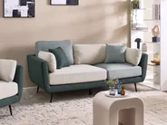 Sofa Set 4-Sitzer BOLGA Stoff Grün_1076230