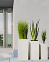 Blumenkübel DION 26 cm Hellbeige