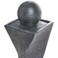 Gartenbrunnen LED ACQUACHETA Graphitgrau_984399