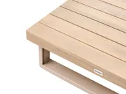 Garten Ecksofa mit Tisch 5-Sitzer MYKONOS zertifiziertes Akazienholz Taupe rechtsseitig_1017524