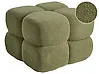 Pouf CALIENTE Bouclé Grün