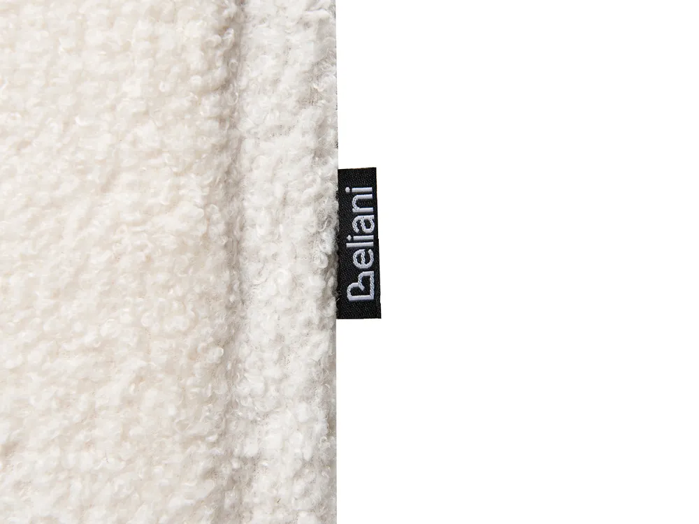 Ausziehbett Bouclé EYBURIE 90 x 200 cm Hellbeige_907128
