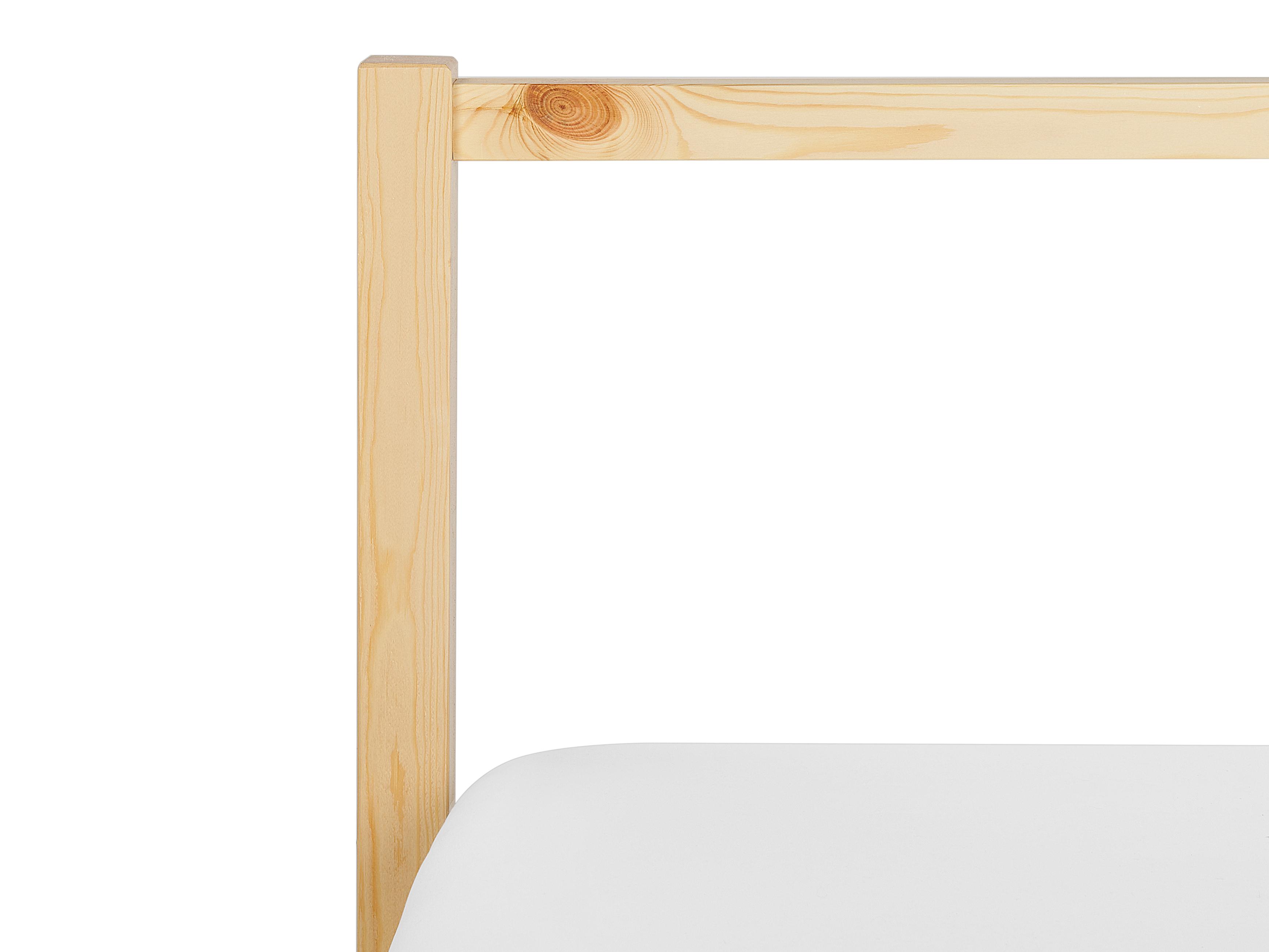 Bed Pine Wood VANNES 140 x 200 cm (EU Double) Light Brown_918197
