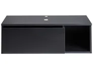 Wall Mounted Vanity Unit RUPANCO 80 cm Black_984123