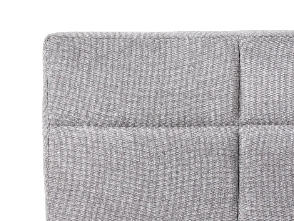Bett verstellbar Stoff VICEROY 90 x 200 cm Hellgrau_1044396