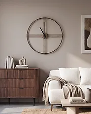 Wall Clock ASCONA Metal Gold_1178610
