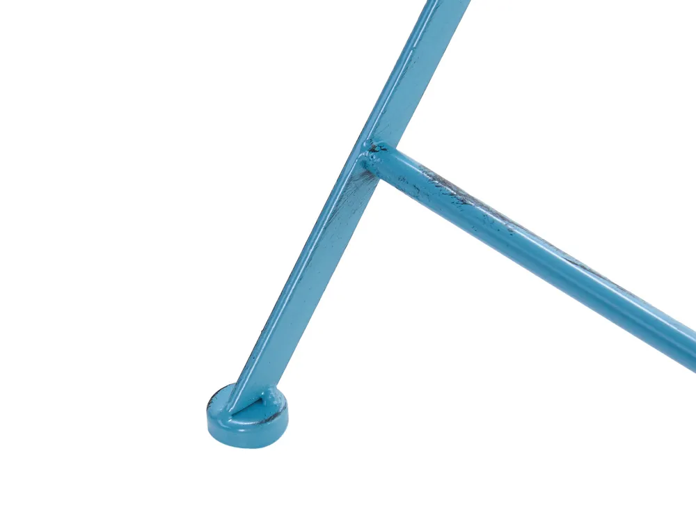 Bistro Set klappbar PAVIA Metall Blau_1046311