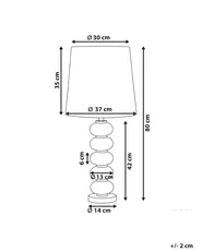 Tischlampe FRIO Metall Weiß_823033