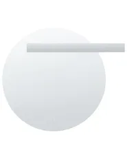 LED Bathroom Mirror ANOST 107 cm 90 cm Silver_1093732