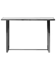 Console Table PLANO Tempered Glass White Marble_823497