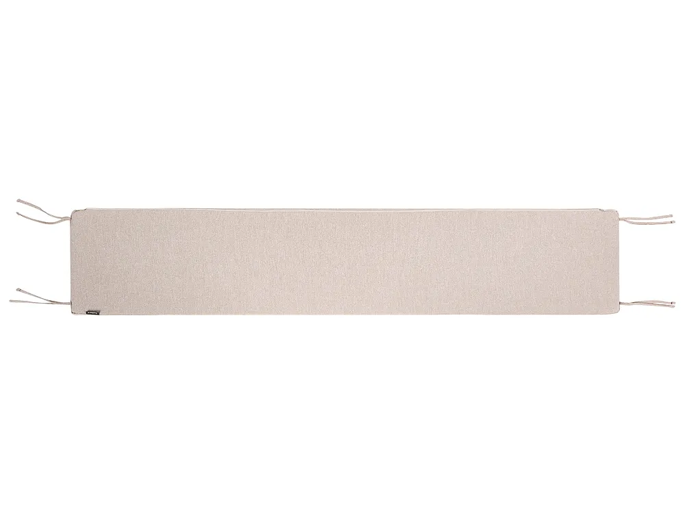 Bench Seat Pad Cushion MONSANO 168 x 35 cm Beige_1120080