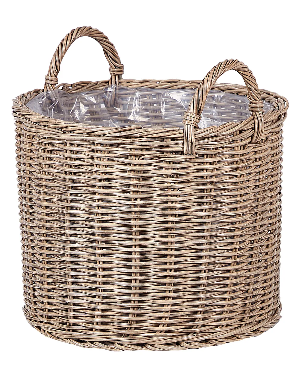 Blumenkorb 3er Set PENDULA 33/37/45 cm Polyrattan Naturfarben_897144