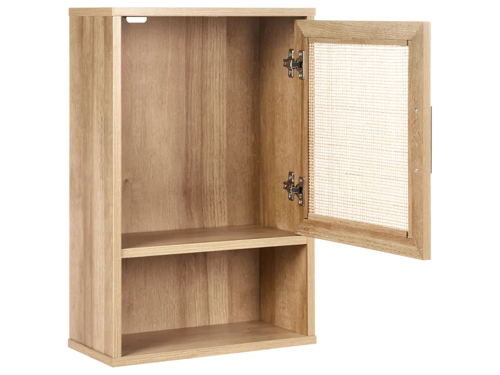 Bathroom Wall Mounted Cabinet ROSELL 40 cm Light Brown_952908