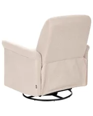 Schaukel-Fernsehsessel ECHION drehbar Bouclé Hellbeige_1078680
