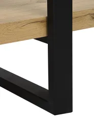 Regal mit 3 Ebenen TIMBER 111 cm Hellbraun_758123