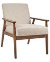 Sessel ESRUM Stoff Dunkelbraun / Beige