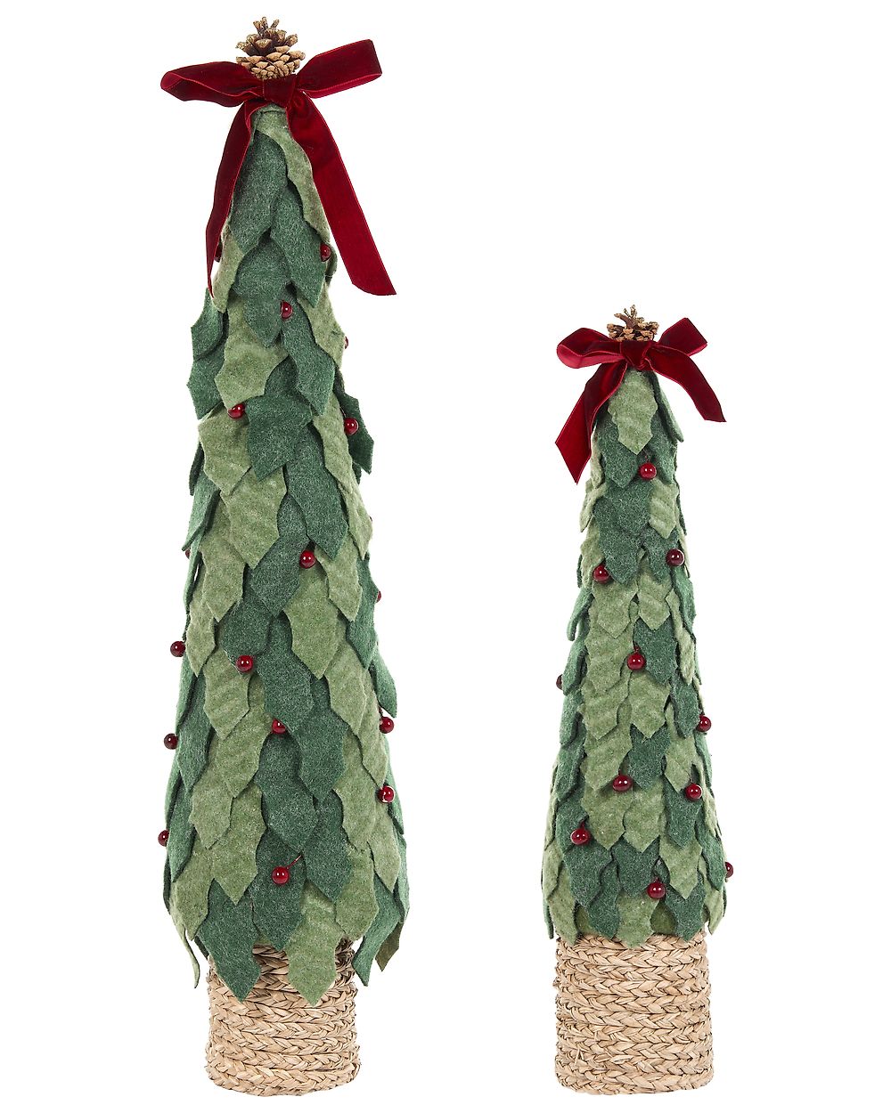 Set van 2 figuren SIMONIEMI 55/75 cm Kerstboom Groen
