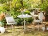 Outdoor Bistrotisch CILENTO 71 cm 71 cm Metall Grau