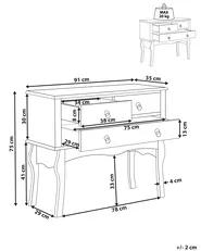 Console Table LAMAR White_840579