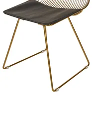 Esszimmerstuhl 2er Set BEATTY Metall Gold_868392