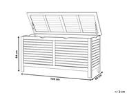 Aufbewahrungsbox RIVIERA 130 cm 48 cm Akazienholz Hellbraun_823005