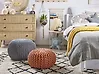 Pouf CONRAD Baumwolle Kupfer