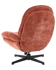 Fauteuil pivotant AREMARK Tissu chenille Marron doré_1158556
