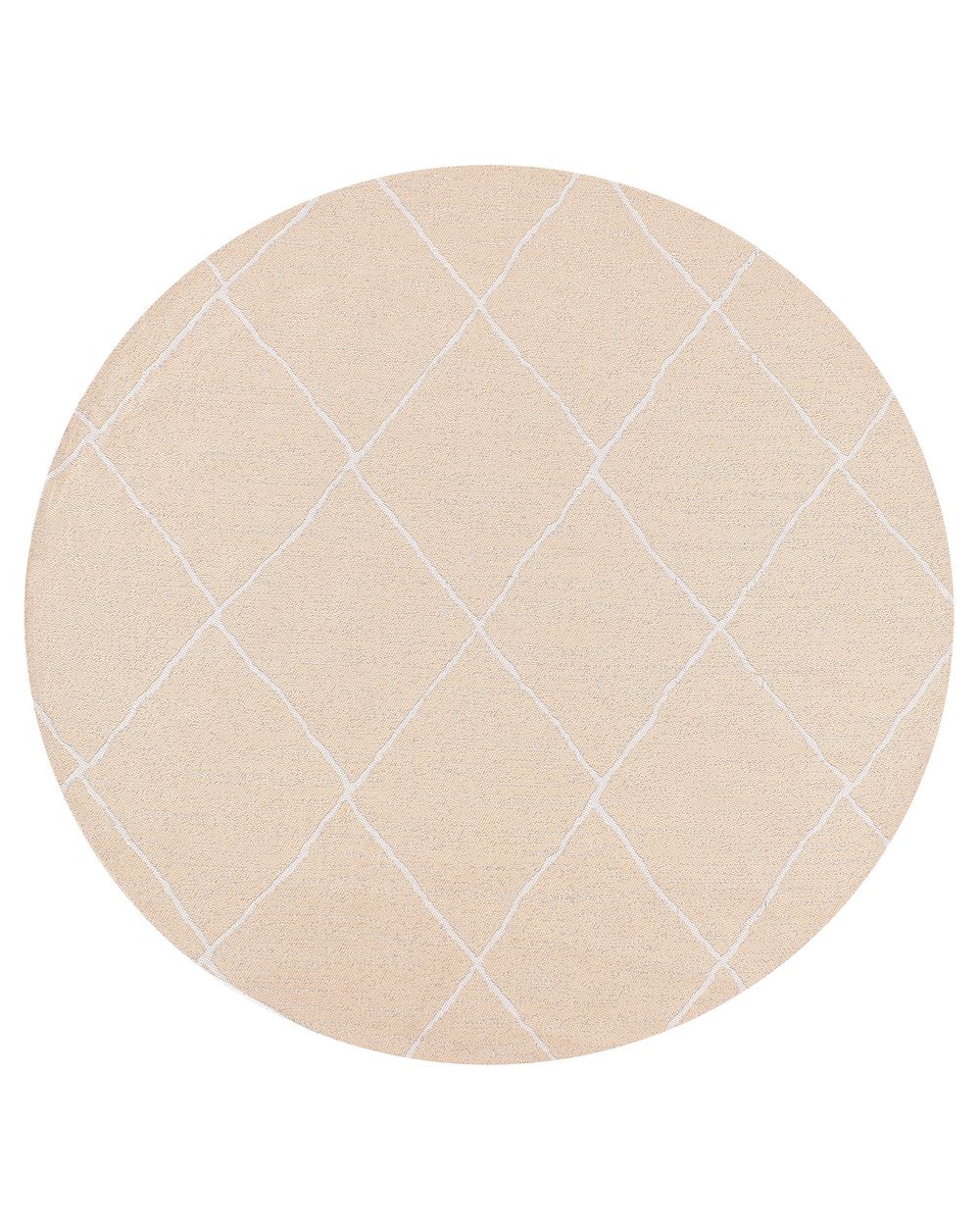 Outdoor Rug GWALIOR Beige ø 120 cm