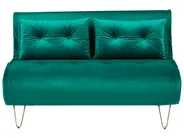 Sofa Set 3-Sitzer VESTFOLD Samtstoff Dunkelgrün_808887