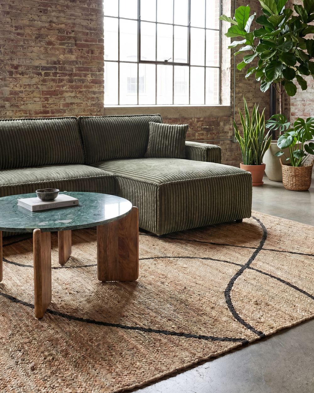 Vloerkleed GHOTA Beige 160 x 230 cm Jute
