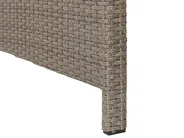 Lounge Set mit Tisch und Ottomane 5-Sitzer BARDI inkl. Kissen Polyrattan Taupe_820396