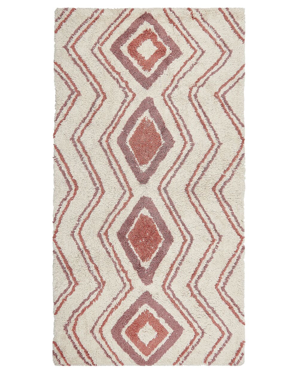Rug KASTAMONU Beige 80 x 150 cm Cotton