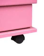 Cabinet EDGAR 89 cm Pink with Wheels_1064638